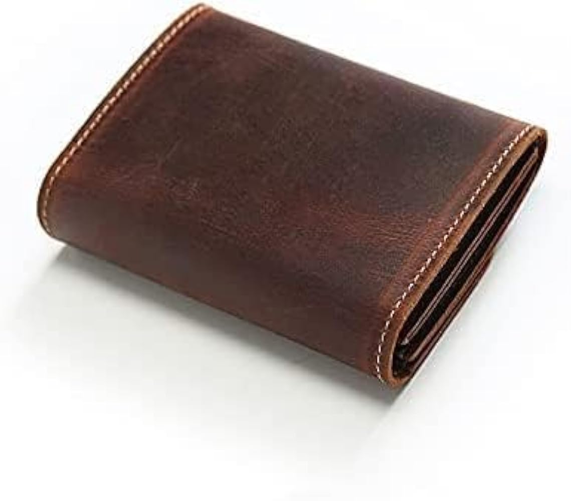 Wallet Small Leather Wallet Vintage Short Card Holder Unisex